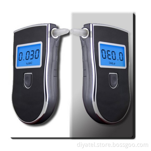 Alcohol Tester with 3-Digit Blue Backlight LCD Display and Five Replaceable Mouthpieces
